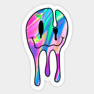 Drippy Trippy Smiley Sticker